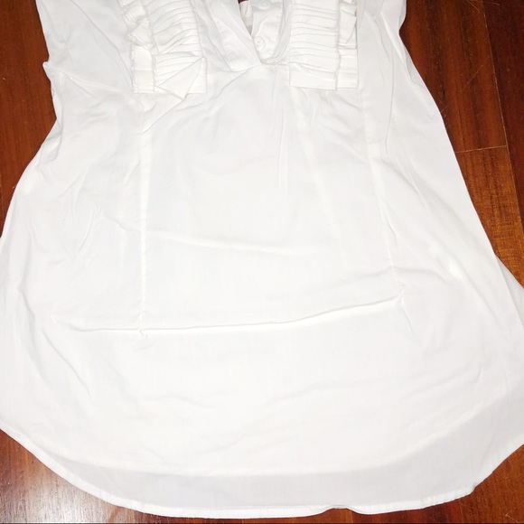 Urban Behavior Small Women White Halter Ruffle Top - Picture 4 of 8